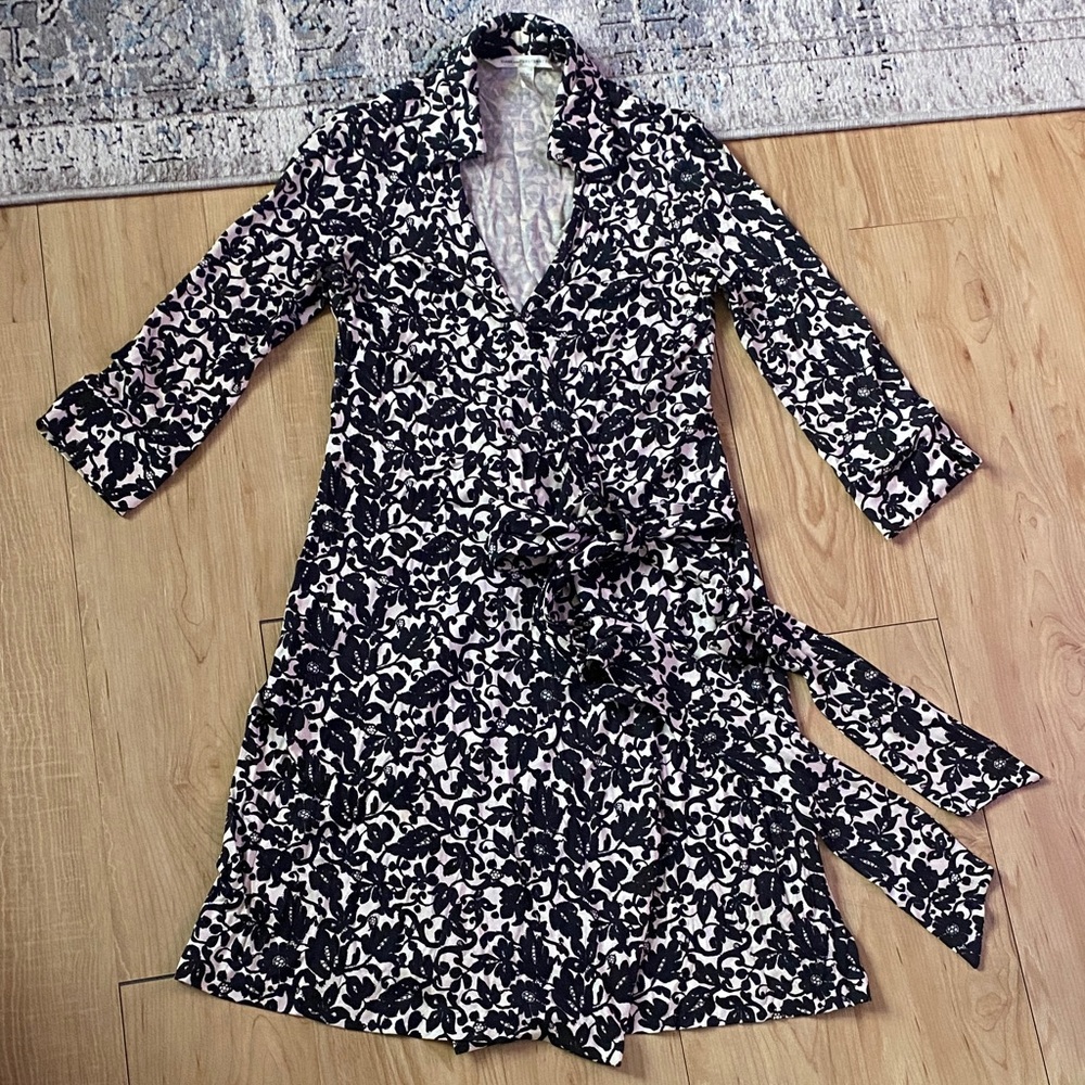 Diane von Furstenberg Floral Wrap Dress